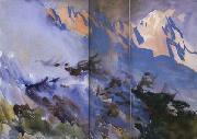 John Singer Sargent Mountain Fire (mk18) china oil painting reproduction